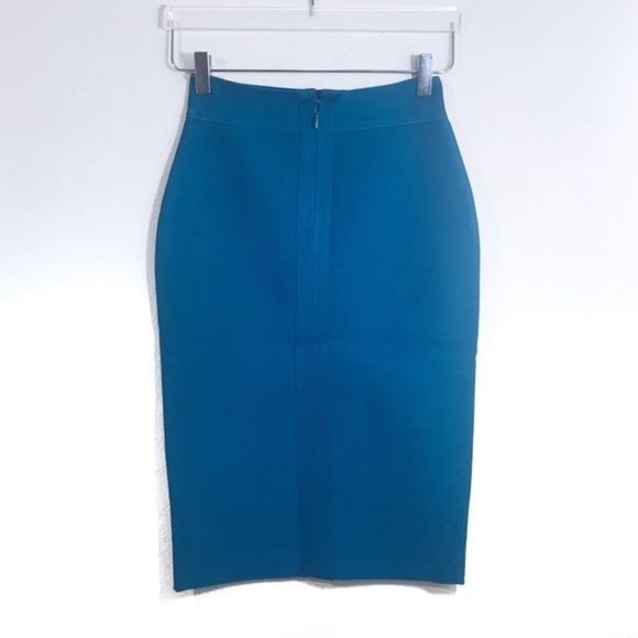 Bandage Stretch Fitted Pencil Skirt in Teal Size Small NWOT - Picture 2 of 4